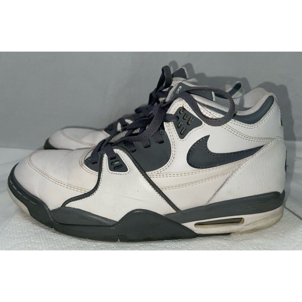 Nike Air Flight 89 Retro Cool Grey Mid Top Men's Basketball Sneakers Size 11